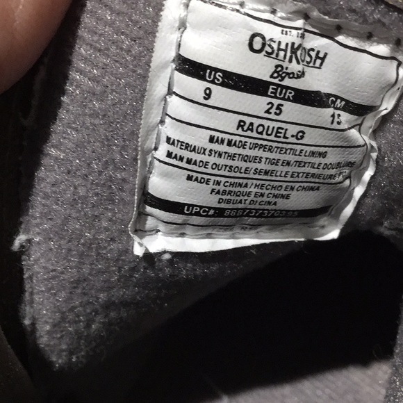 Oshkosh shimmer boot 9 worn once side zips - Picture 5 of 7